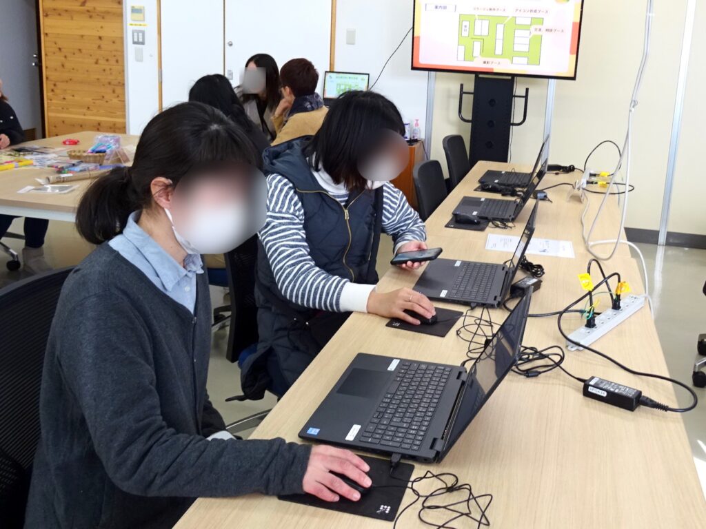 アイコン制作の様子